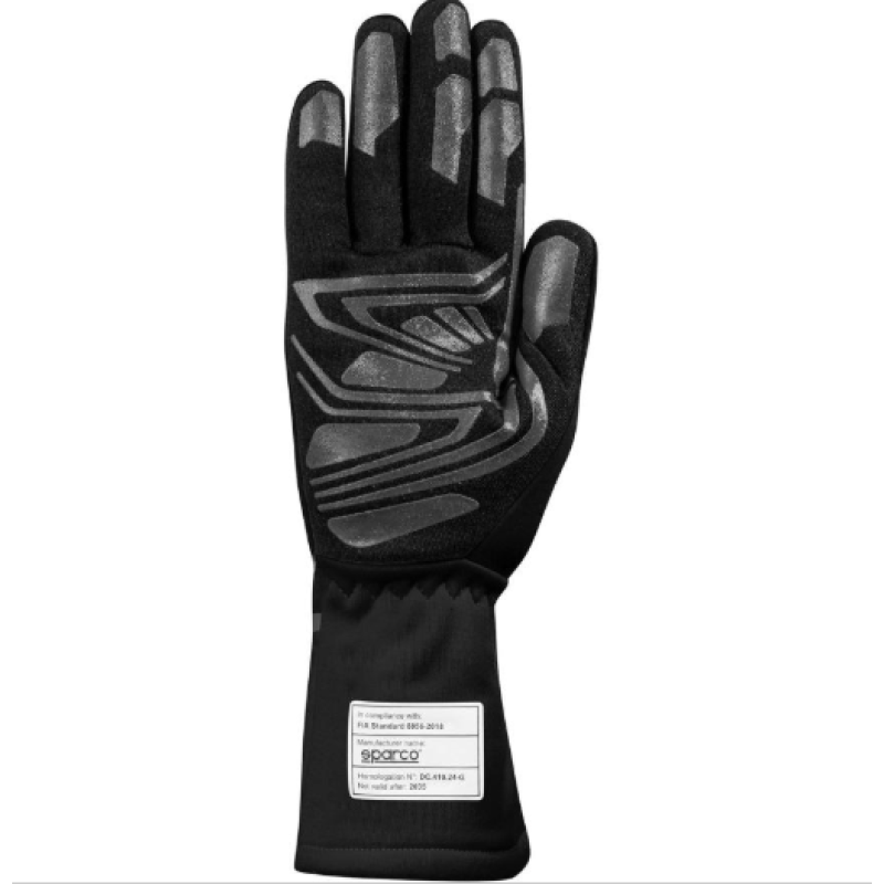 Kartinga cimdi - Sparco Glove Land+ FIA - Racewear - Black 