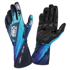 Kartinga cimdi - OMP Karting Gloves KS-4 ART - Racewear - Black/Blue
