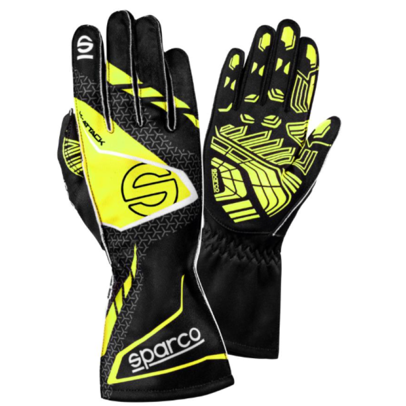 Kartinga cimdi - Sparco Karting Gloves K-Attack - Racewear - Black/Yellow
