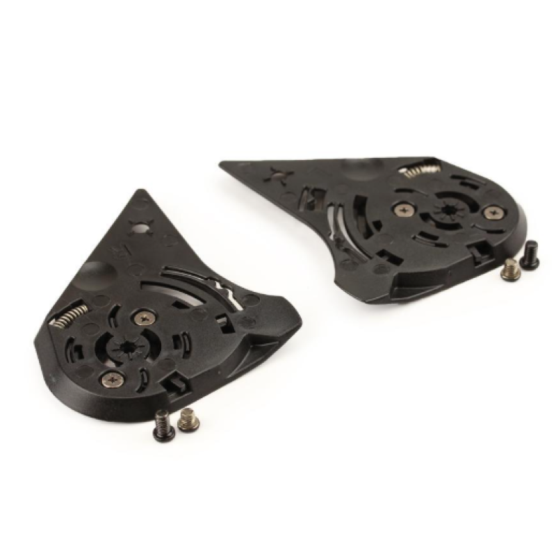 Ķiveres viziera mehānisms - Pivot/Ratchet mechanism