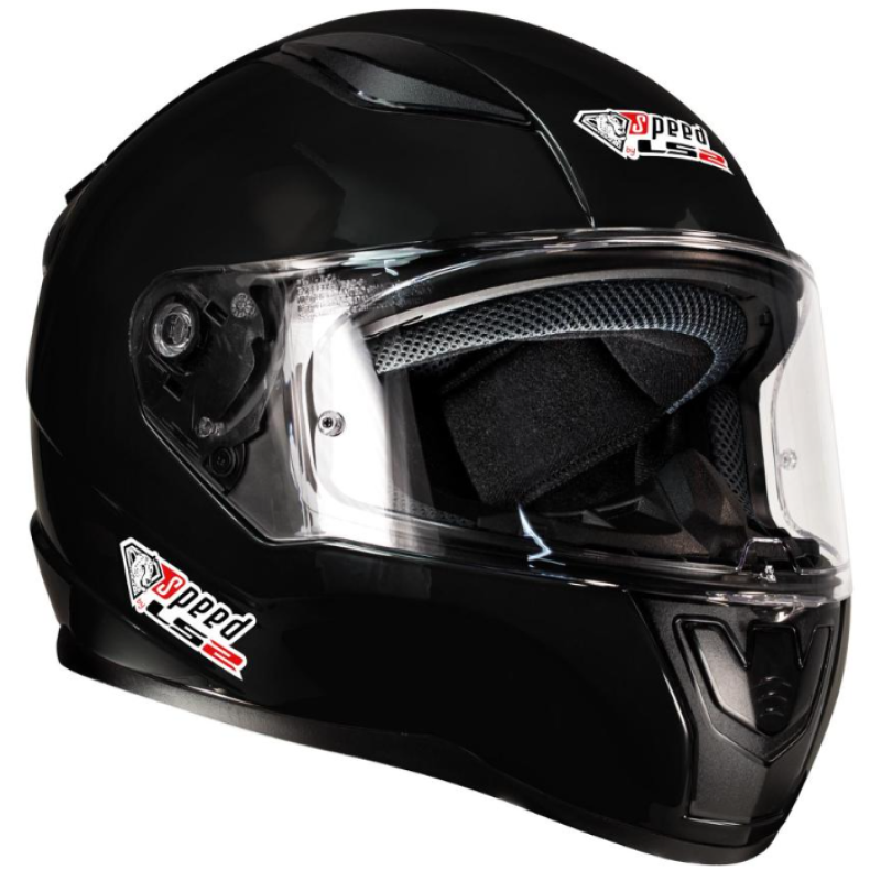 Kartinga ķivere - Full face Helmet Speed by LS2 - Racewear - Black Gloss