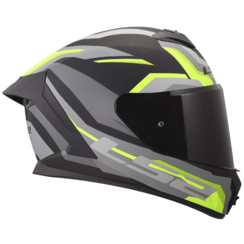 Kartinga ķivere - Full face Helmet - Speed by LS2 Rapid III FF820 Hyper Helmet - Racewear - Black/Yellow