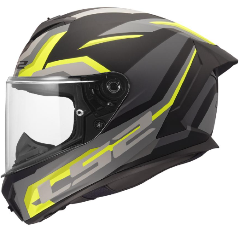 Kartinga ķivere - Full face Helmet - Speed by LS2 Rapid III FF820 Hyper Helmet - Racewear - Black/Yellow