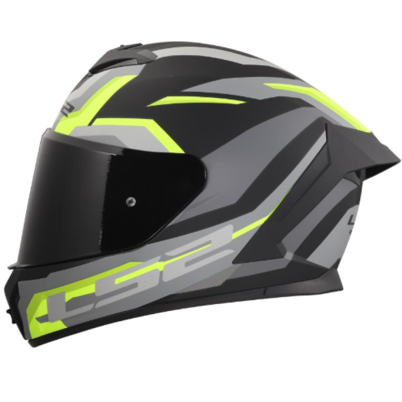 Kartinga ķivere - Full face Helmet - Speed by LS2 Rapid III FF820 Hyper Helmet - Racewear - Black/Yellow