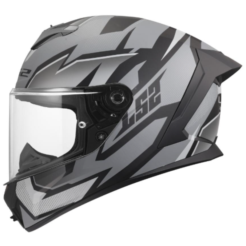 Kartinga ķivere - Full face Helmet - Speed by LS2 Rapid III FF820 XTREM Helmet - Racewear - Grey/Black
