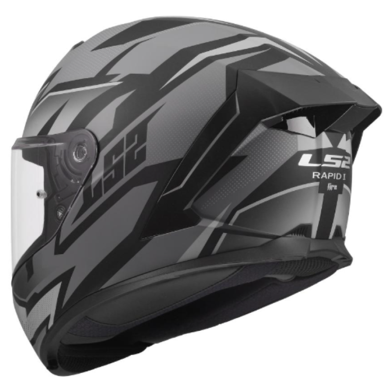 Kartinga ķivere - Full face Helmet - Speed by LS2 Rapid III FF820 XTREM Helmet - Racewear - Grey/Black
