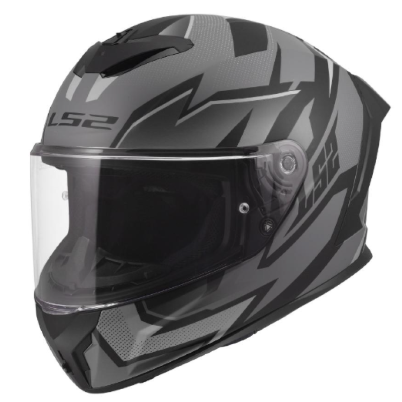 Kartinga ķivere - Full face Helmet - Speed by LS2 Rapid III FF820 XTREM Helmet - Racewear - Grey/Black