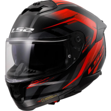 Kartinga ķivere - Full face Helmet - Speed by LS2 Stream II Fury FF808 Helmet - Racewear - Black/Red