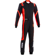 Kartinga kombinezons - Sparco Kart Suit Thunder Advanced - Racewear - Black/Red