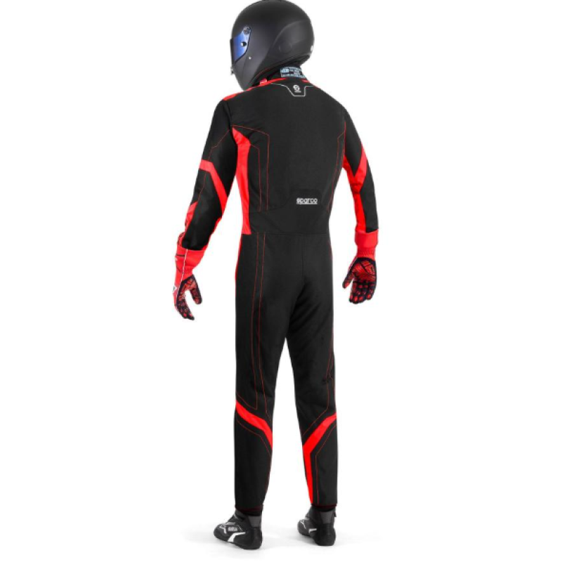 Kartinga kombinezons - Sparco Kart Suit Thunder Advanced - Racewear - Black/Red