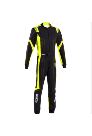Kartinga kombinezons - Sparco Kart Suit Thunder Advanced - Racewear - Black/Yellow