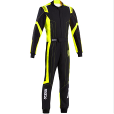 Kartinga kombinezons - Sparco Kart Suit Thunder Advanced - Racewear - Black/Yellow