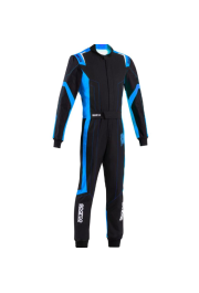 Kartinga kombinezons - Sparco Kart Suit Thunder Advanced - Racewear - Black/Blue