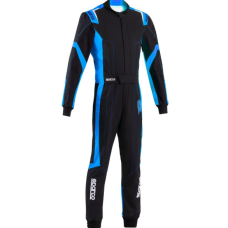 Kartinga kombinezons - Sparco Kart Suit Thunder Advanced - Racewear - Black/Blue
