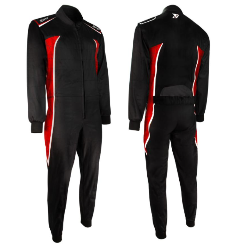 Kartinga kombinezons - Speed Kart Suit DETROIT 2.0- Racewear - Black/Red/White