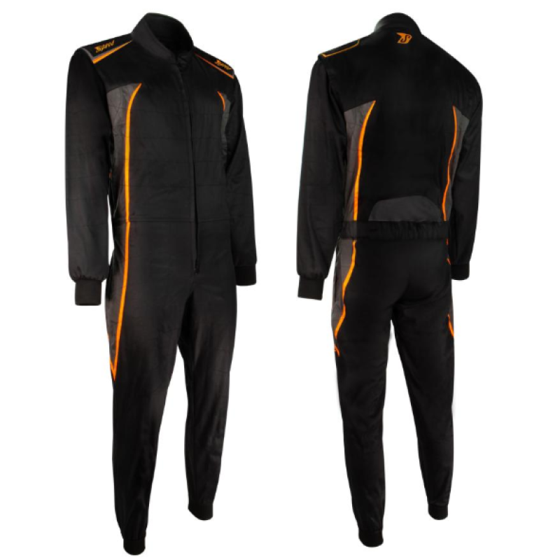 Kartinga kombinezons - Speed Kart Suit DETROIT 2.0- Racewear - Black/Grey/Orange