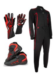 Speed Racewear ekipējuma komplekts - Speed Racewear Starter Kit - Black Red