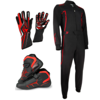 Speed Racewear ekipējuma komplekts - Speed Racewear Starter Kit - Black Red
