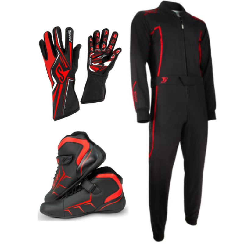 Speed Racewear ekipējuma komplekts - Speed Racewear Starter Kit - Black Red