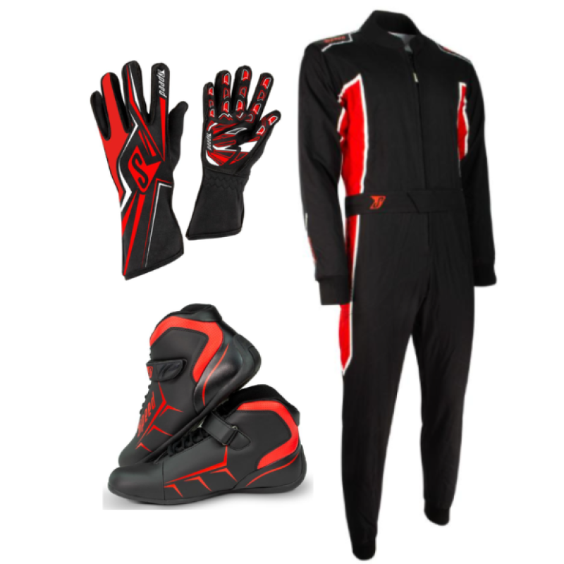 Speed Racewear ekipējuma komplekts - Speed Racewear Starter Kit - Black/White/ Red