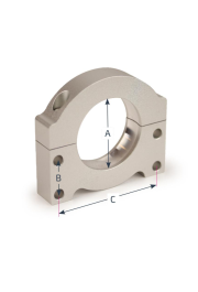 Dalītais gultņa ieliktnis Ø 62 mm asij Ø 30 mm - Split bearing shell for 30 mm axle and axle bearing Ø 62 mm
