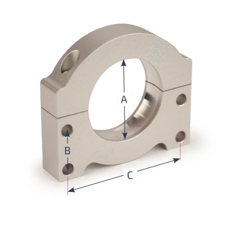 Dalītais gultņa ieliktnis Ø 62 mm asij Ø 30 mm - Split bearing shell for 30 mm axle and axle bearing Ø 62 mm