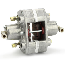 Aizmugurējais bremžu suports - Brake caliper rear hyd. 2-pistons CIK-FIA - Kartingu rezerves daļas - Silver