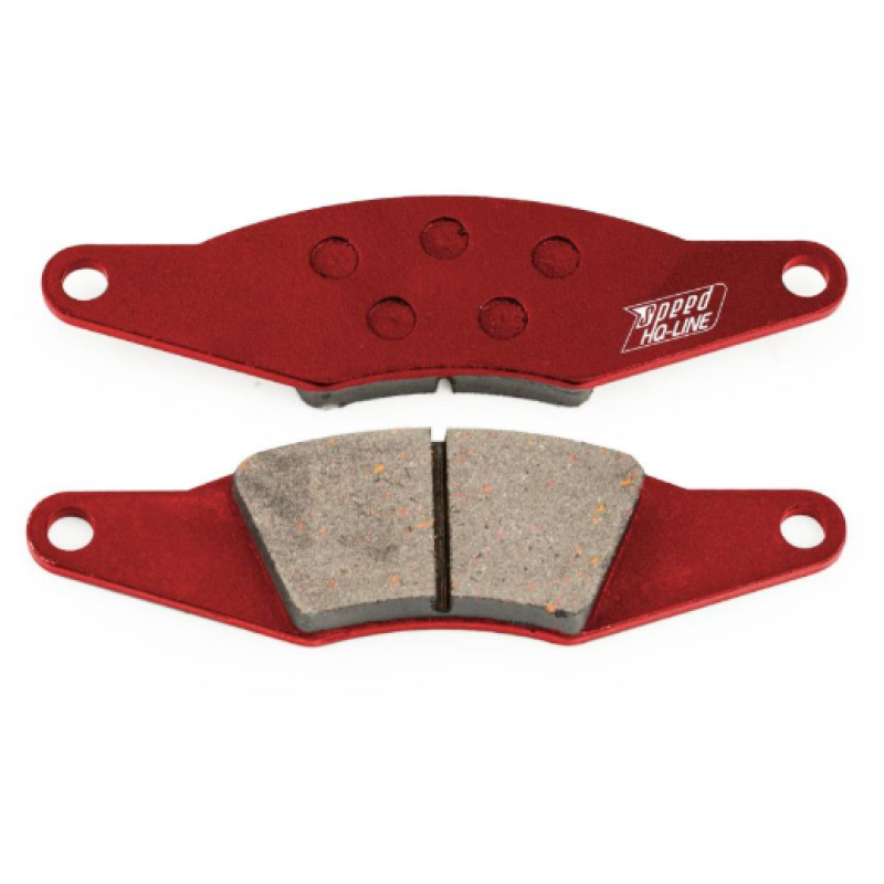 Bremžu kluči - Brake pad for RiMO hydraulic brake 145 x 40 x 12 mm - Medium - Red