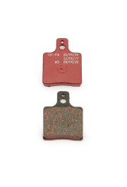 Priekšējie bremžu kluči kartingam - Brake pad front MA20/21 CIK-FIA  38 x 50 x 8,5 mm - Red