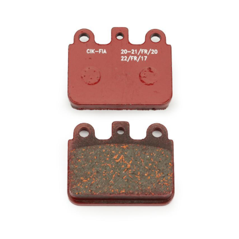 Bremžu kluči aimugurējie - Brake pad rear 58 x 48.5 x 12 mm MA20/21 CIK-FIA - Red