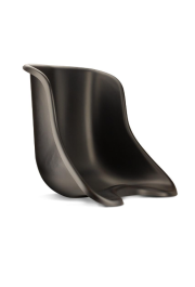 Tillet sēdeklis vakuumformēts, melns, bez pārklājuma - Tillet seat vacuum formed, not covered - Black - Size XXL - Kartingu rezerves daļas
