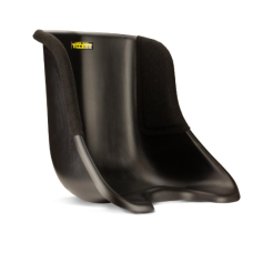 Tillett sēdeklis vakuumformēts, 1/4 pārklāts - Tillett seat vacuum formed 1/4 covered - Black - Size XXL - Kartingu rezerves daļas